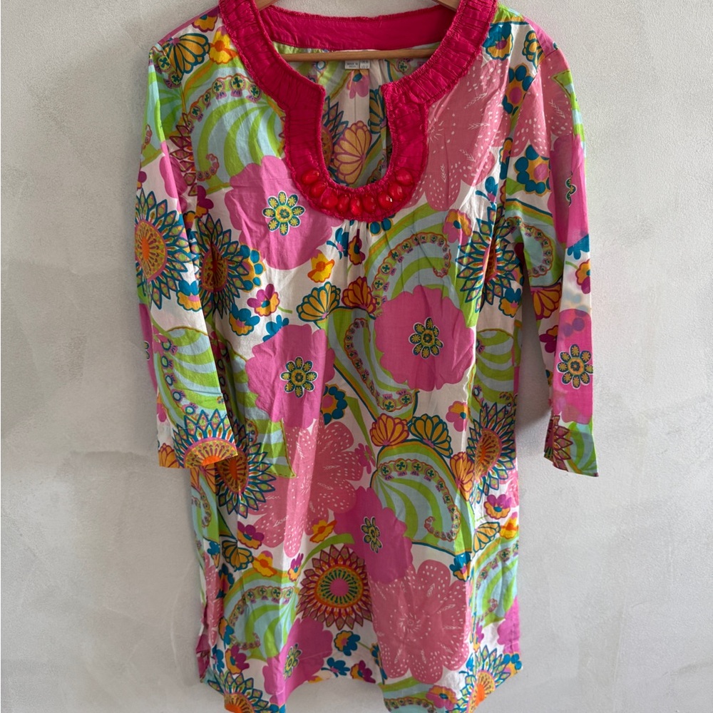 Boden- Vibrant Floral Women's Tunic - Size 12